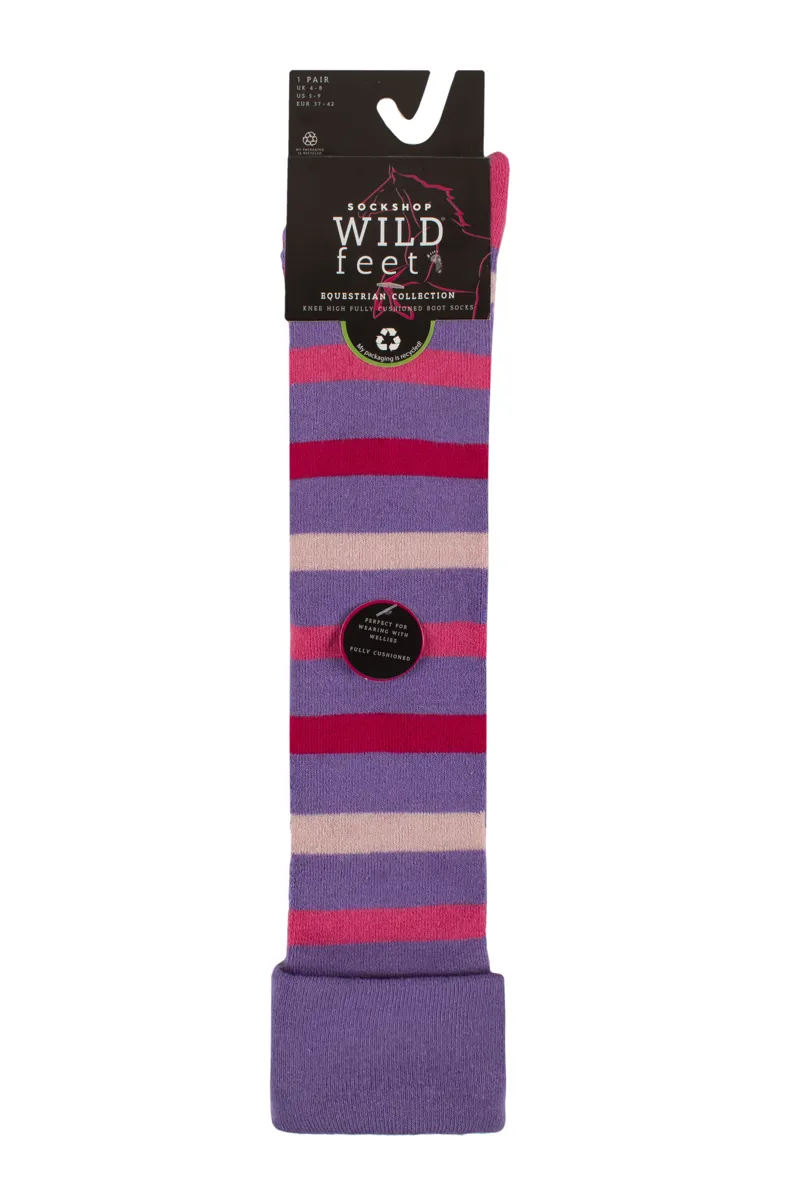 Wildfeet Welly and Boot Socks Adults in Purple