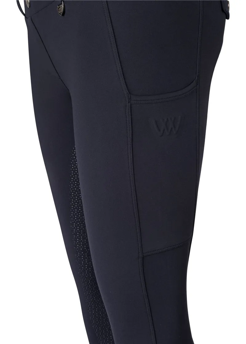 Woof Wear Young Rider Elite Riding Tights in Navy-6