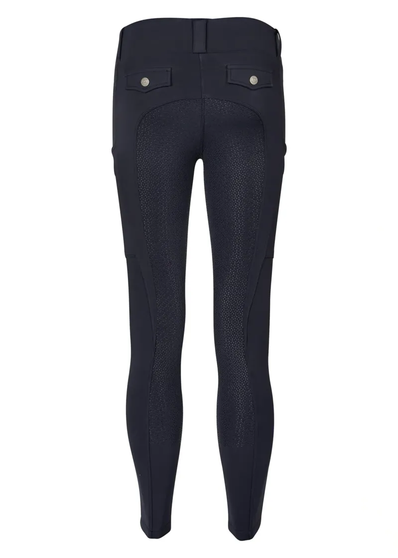 Woof Wear Young Rider Elite Riding Tights in Navy-4