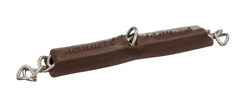 Acavallo Gel Curb Chain Guards in Brown
