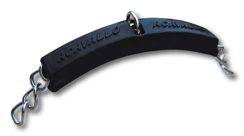 Acavallo Gel Curb Chain Guards in Black