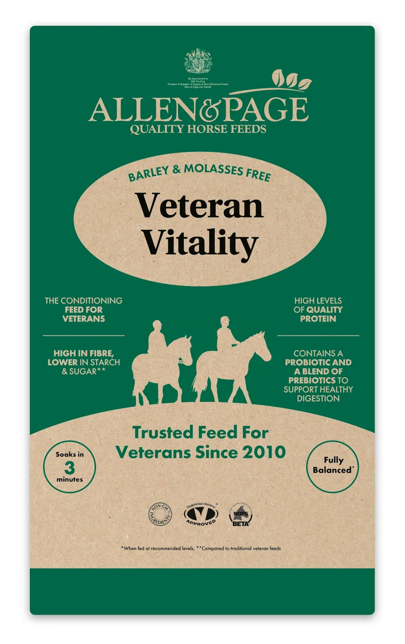 Allen and Page Veteran Vitality Horse Feed 20kg