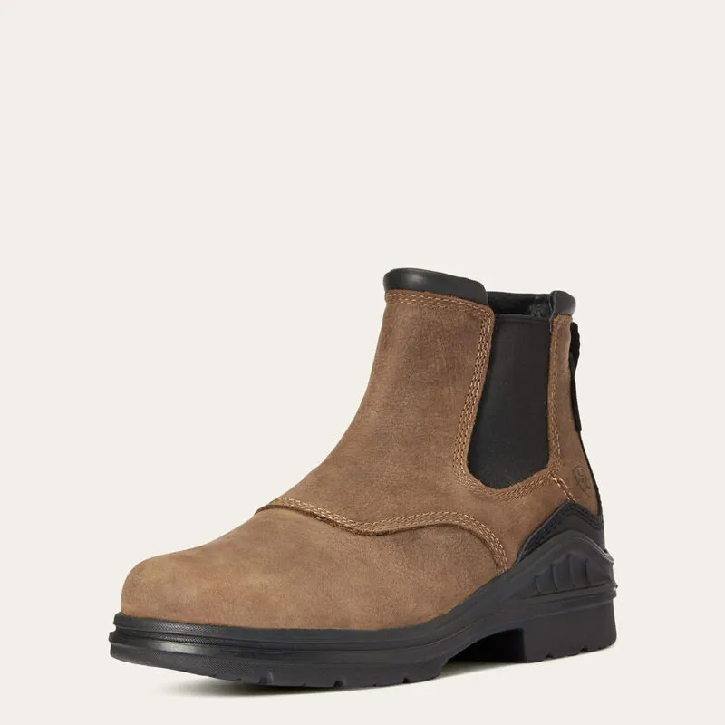 Ariat Barnyard Waterproof Chelsea Boot Ladies in Antique Brown