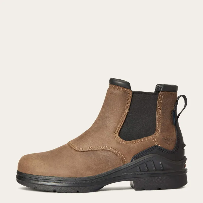 Ariat Barnyard Waterproof Chelsea Boot Ladies in Antique Brown-2