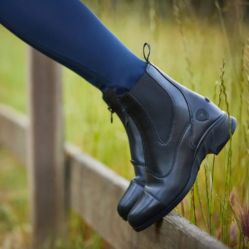 Ariat Heritage Zip Paddock Boot in Black-8