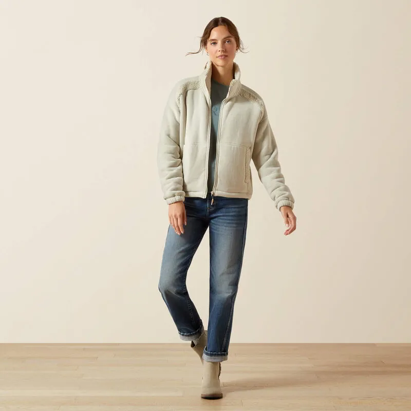 Ariat Lafayette Full Zip Fleece Ladies in Pelican-2