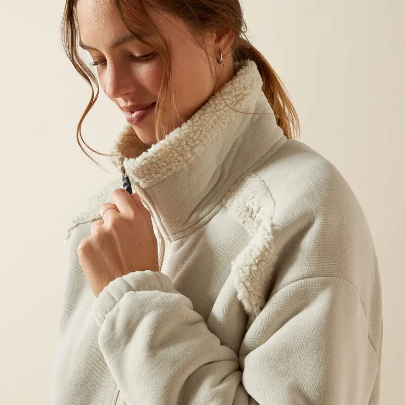 Ariat Lafayette Full Zip Fleece Ladies in Pelican-3