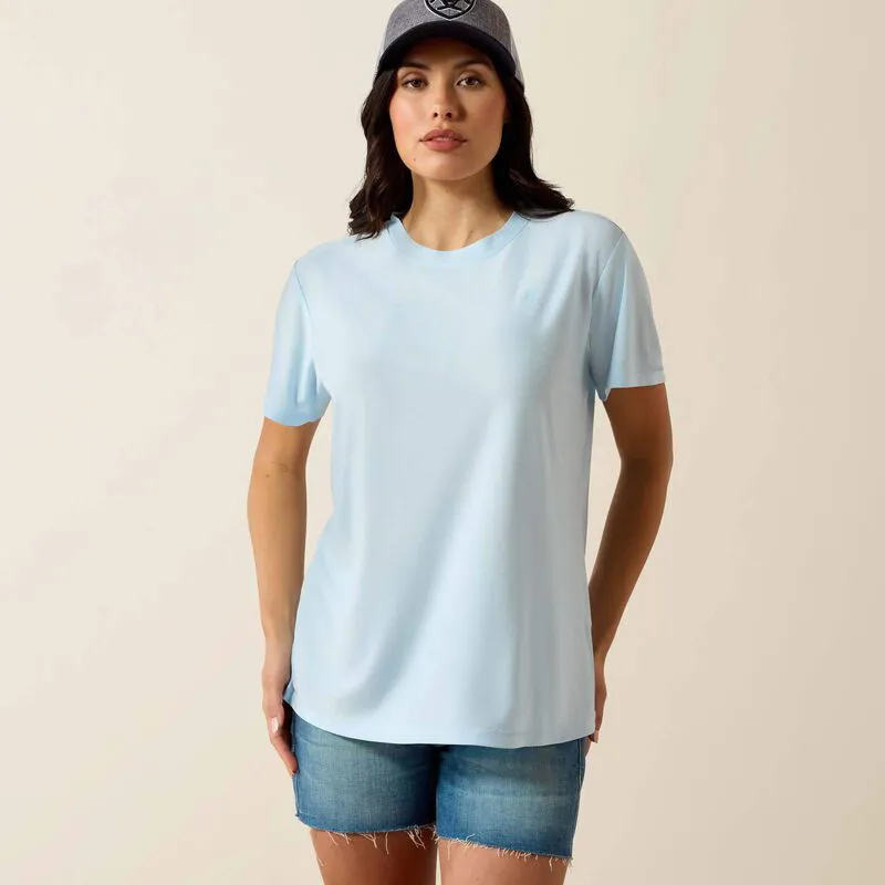 Ariat Laguna Logo Shirt Ladies in Nantucket Breeze