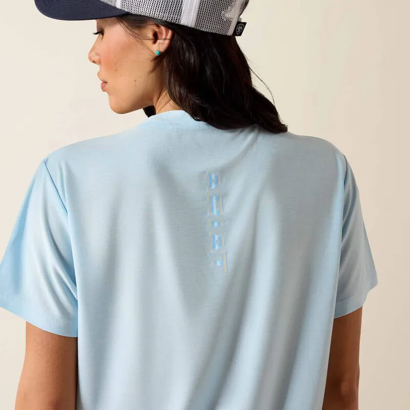 Ariat Laguna Logo Shirt Ladies in Nantucket Breeze-6