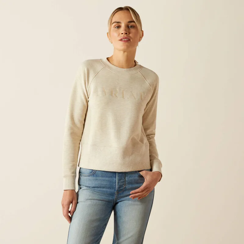 Ariat Martine Sweatshirt Ladies in Pelican Heather