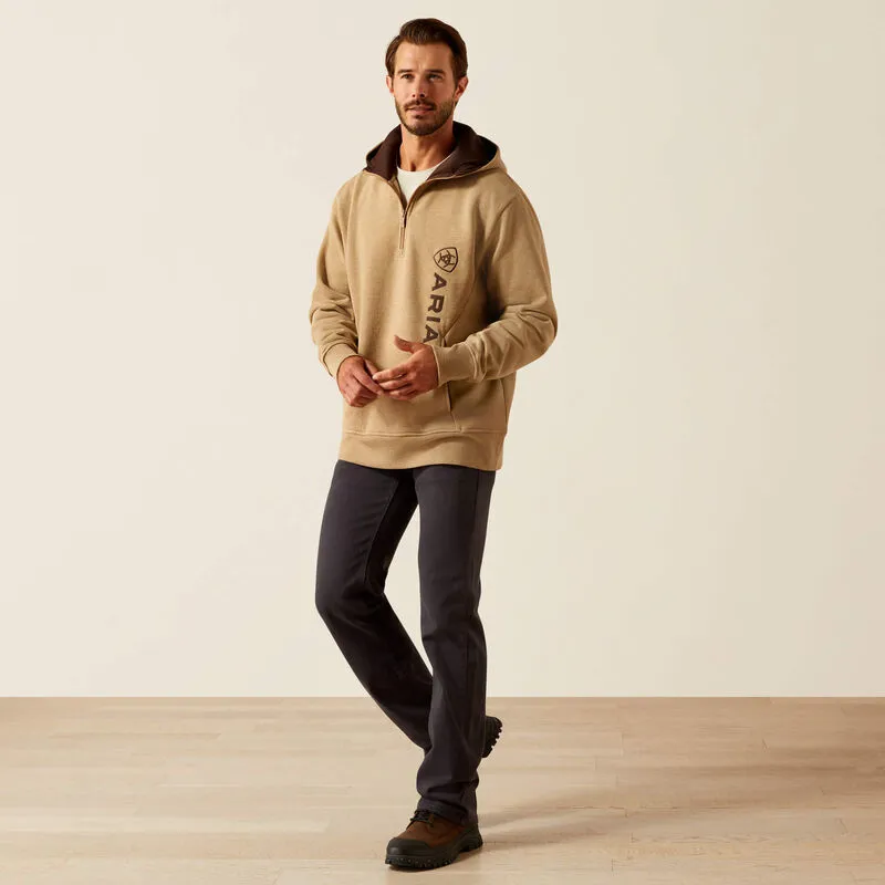 Ariat Rabere 2.0 Hoodie Mens in Tigers Eye Heather-2