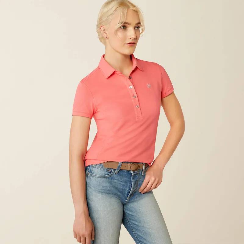 Ariat Prix 3.0 Polo Shirt Ladies in Coral Paradise