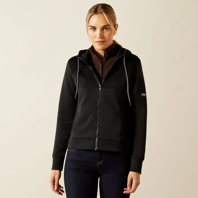 Ariat Radiance Full Zip Hoodie Ladies in Black