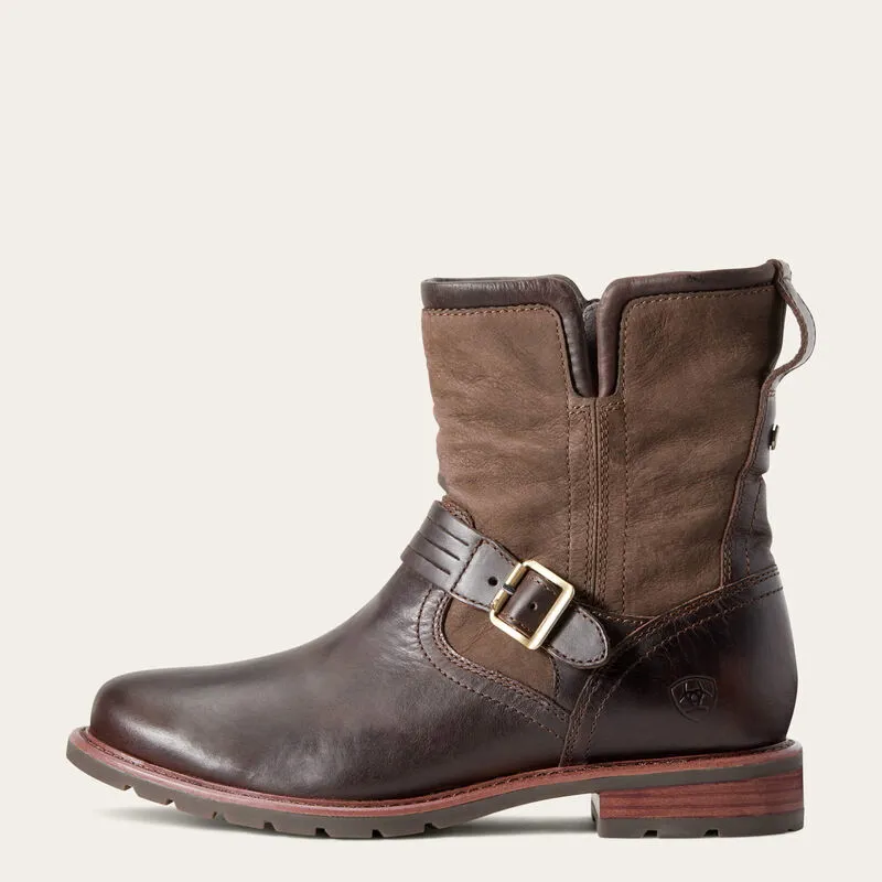 Ariat Savannah Waterproof Boot in Chocolate and Willow-2