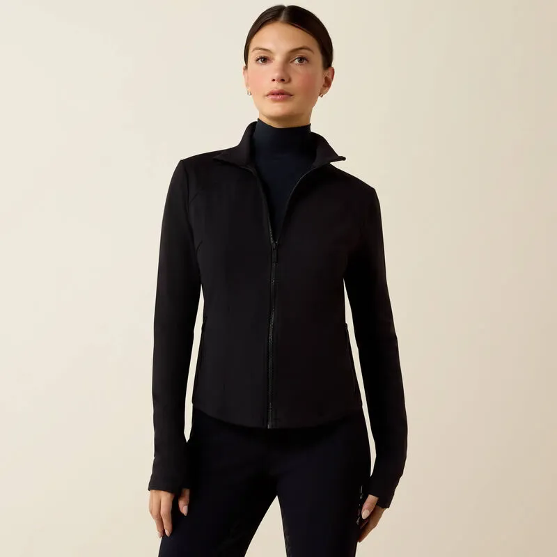 Ariat SolVeil Full Zip Sweatshirt Ladies in Black