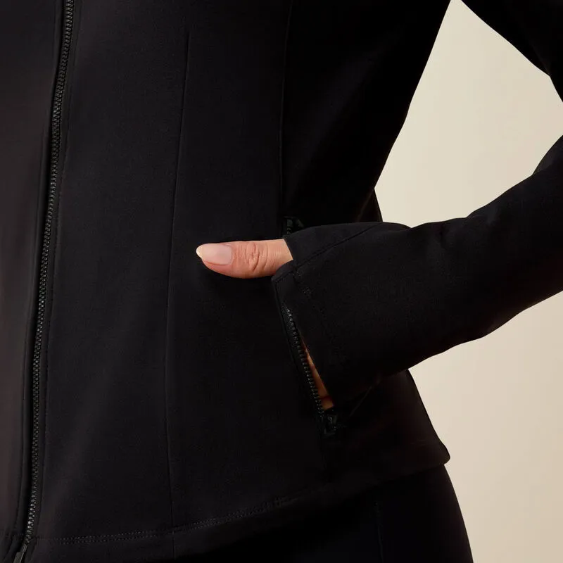 Ariat SolVeil Full Zip Sweatshirt Ladies in Black-3