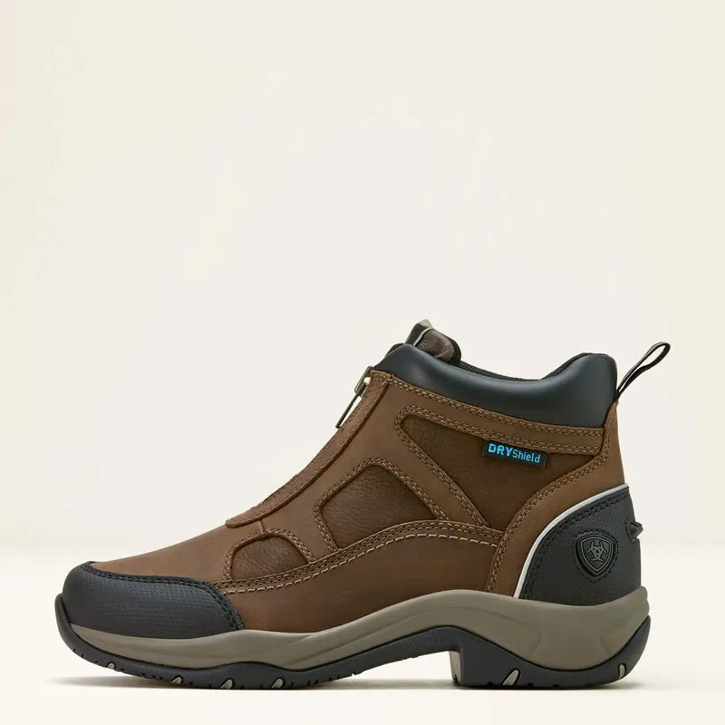 Ariat Terrain Zip Waterproof Boot Ladies in Palm Brown-2