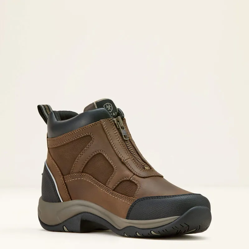 Ariat Terrain Zip Waterproof Boot Ladies in Palm Brown-3
