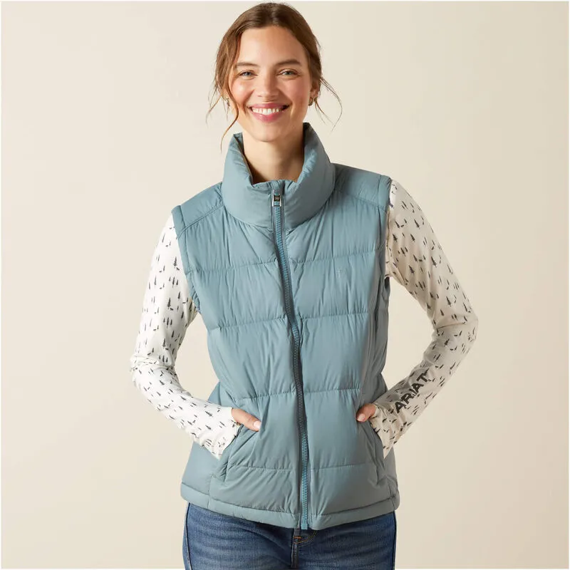 Ariat UltraPuff Down Vest Ladies in Steel Sage