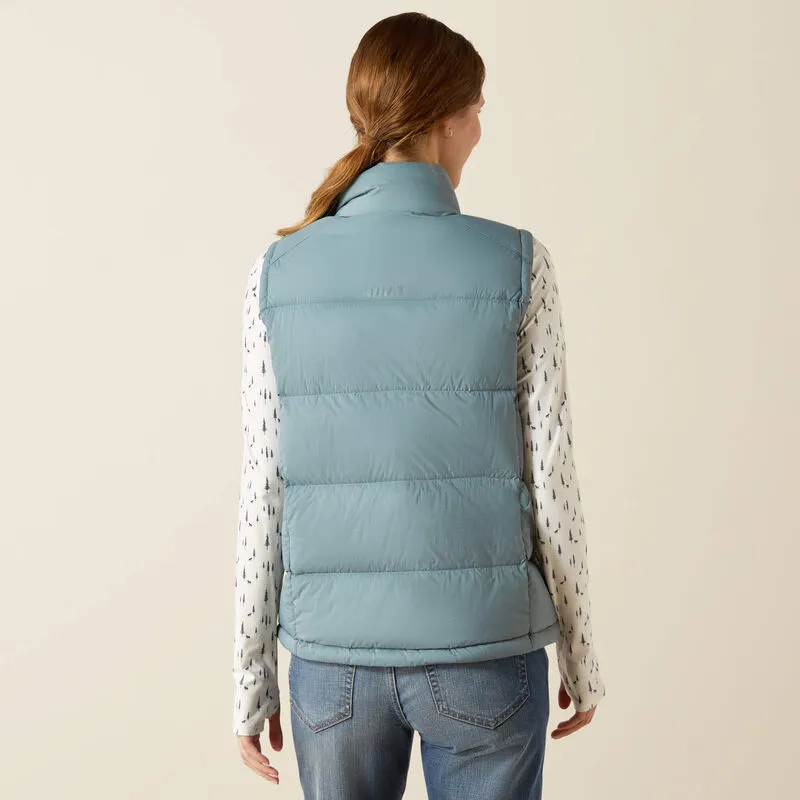 Ariat UltraPuff Down Vest Ladies in Steel Sage-3