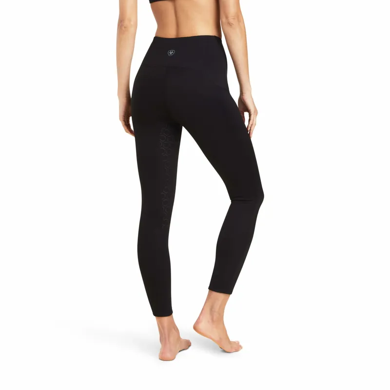 Ariat Venture Thermal Half Grip Tights Ladies in Black-4