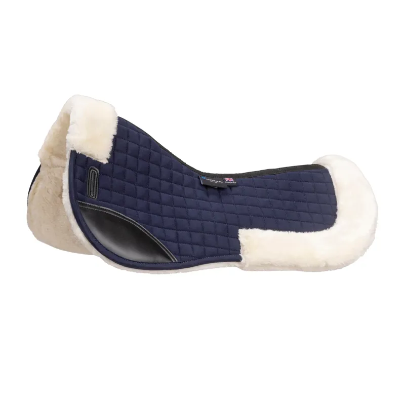 ARMA Deluxe Cotton Half Pad in Navy and Natural