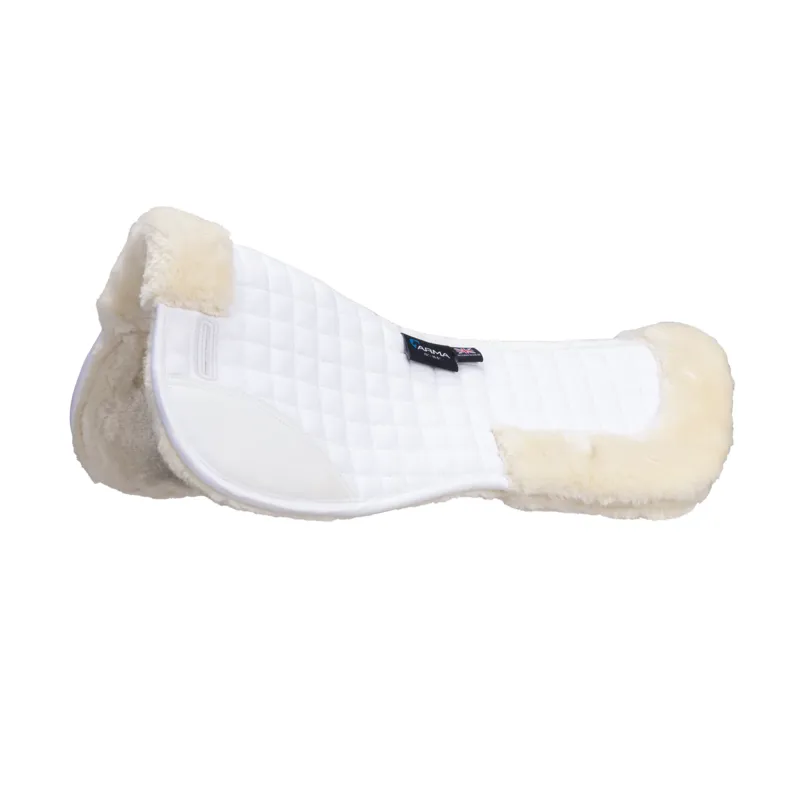 ARMA Deluxe Cotton Half Pad in White and Natural