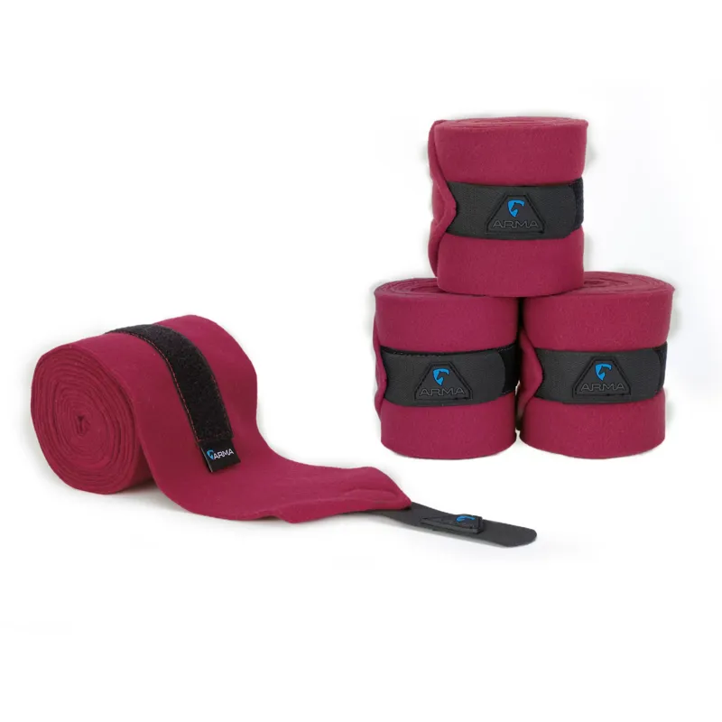 Arma Fleece Bandages in Black Cherry