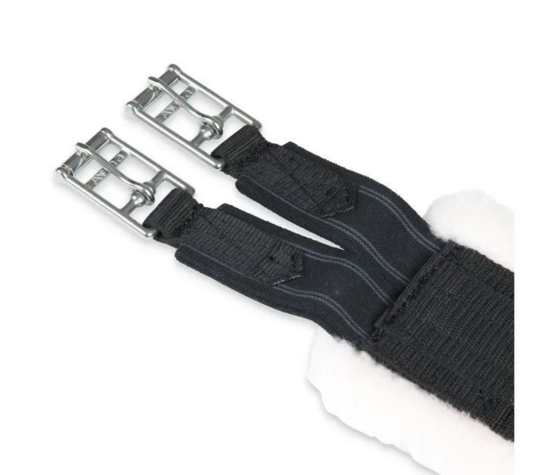 ARMA Fleece Lined Girth with Elastic in Black - WEB EXCLUSIVE-1