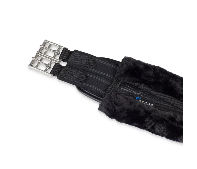 ARMA SupaFleece Contour Girth with Elastic in Black-1