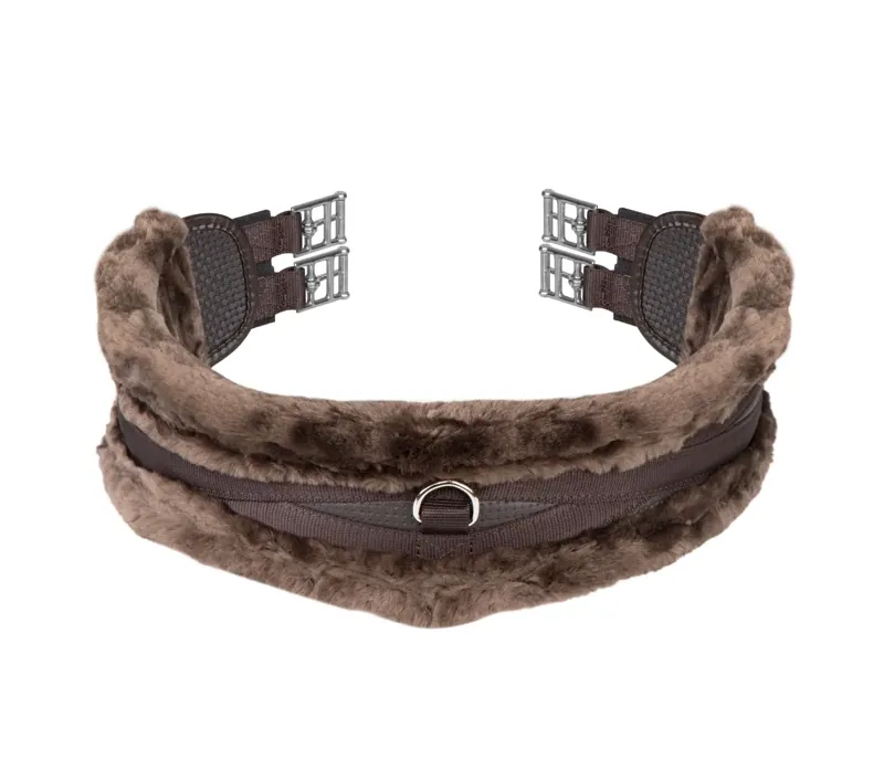 ARMA SupaFleece Contour Girth with Elastic in Brown