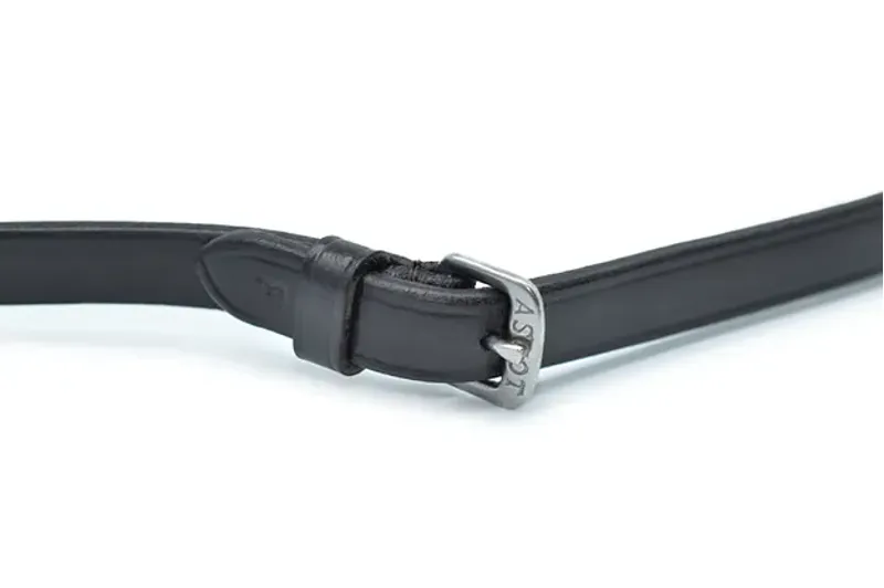 Ascot by Dever Dressage Reins in Black-3