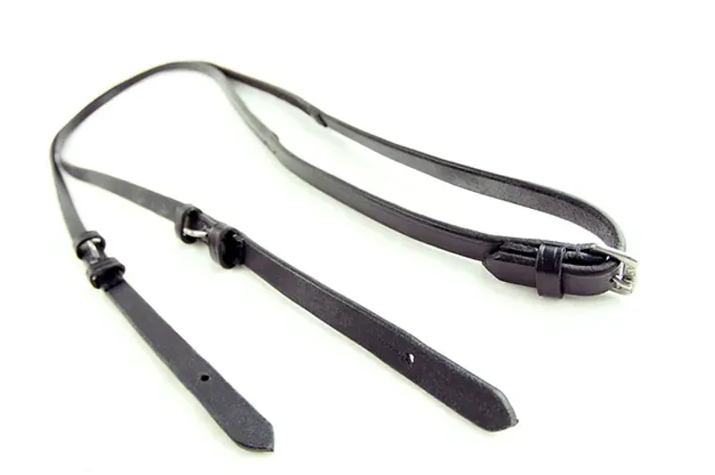 Ascot by Dever Dressage Reins in Black