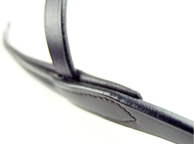 Ascot by Dever Padded Show Noseband in Brown-2