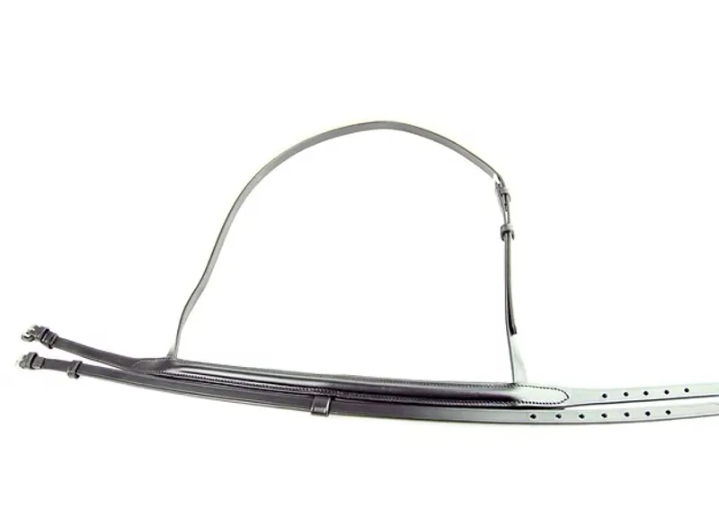 Ascot by Dever Padded Show Noseband in Brown-4