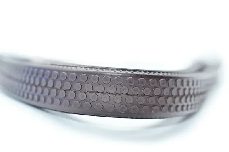 Ascot by Dever Rubber Grip Reins in Black-1