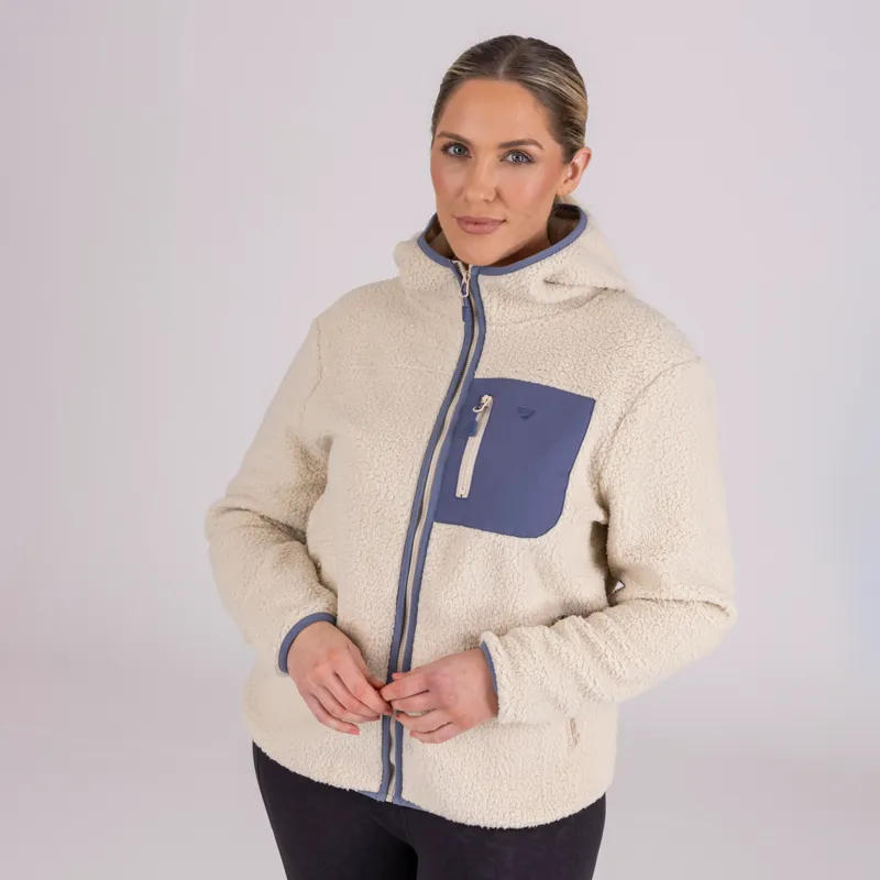 Aubrion Clement Fleece Jacket Ladies in Natural-1