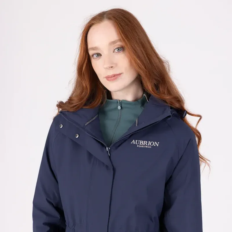 Aubrion Equestrian Lightweight Coat Ladies in Midnight-3