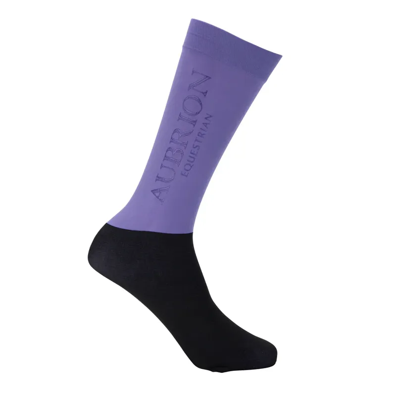 Aubrion Equestrian Socks Juniors in Heather