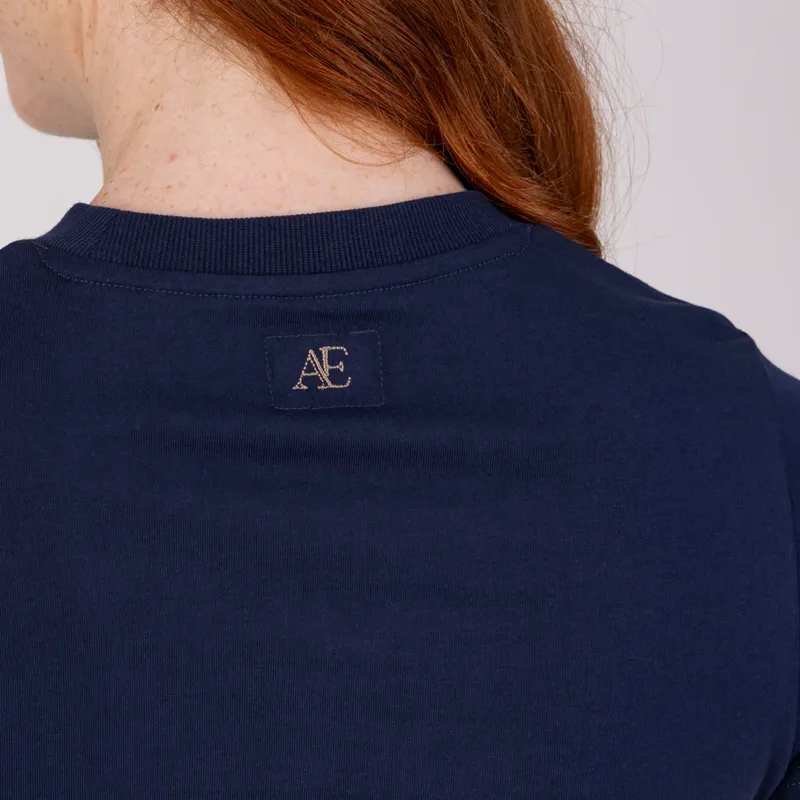 Aubrion Equestrian T-Shirt Ladies in Midnight-1