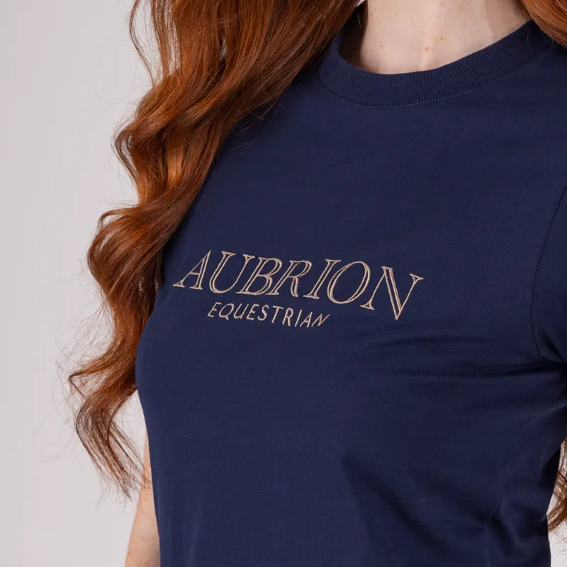 Aubrion Equestrian T-Shirt Ladies in Midnight-2