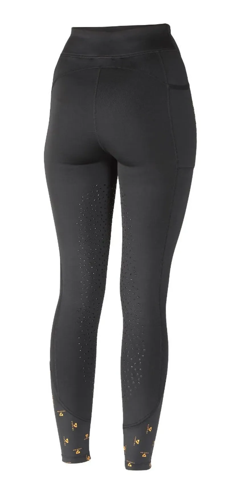 Aubrion Porter Winter Riding Tights Ladies in Black-2