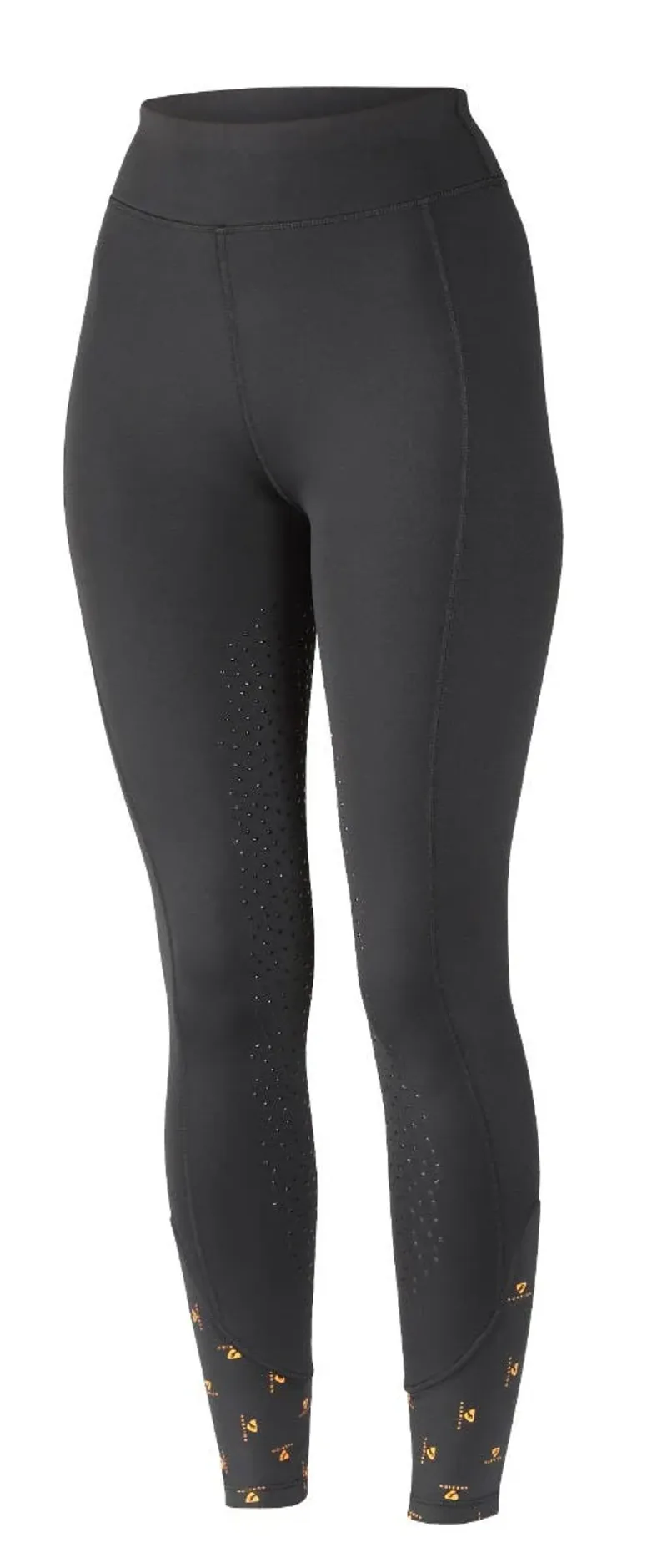 Aubrion Porter Winter Riding Tights Ladies in Black-3