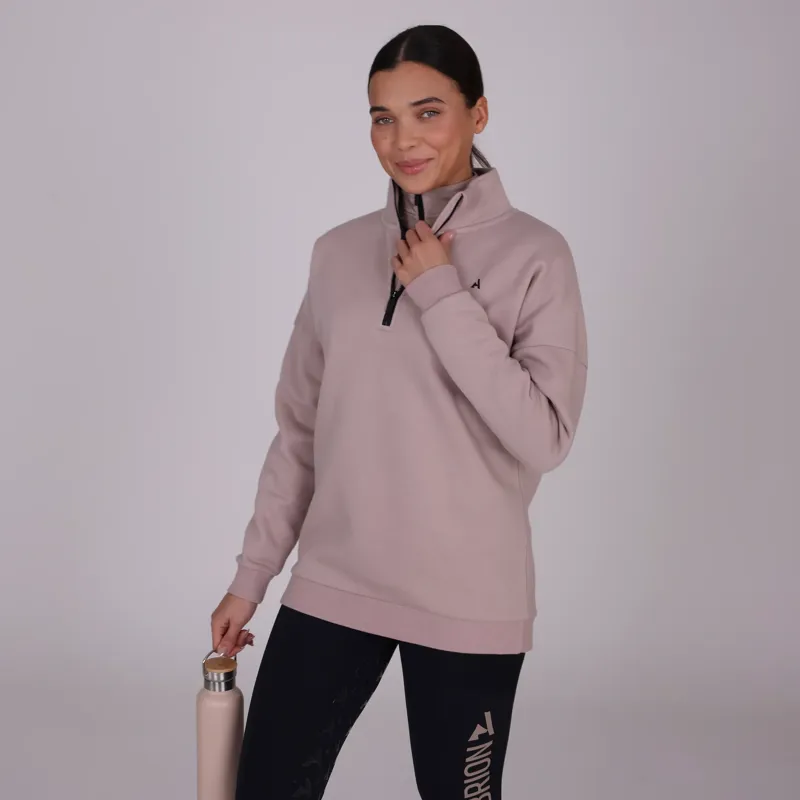 Aubrion React Half Zip Sweatshirt Ladies in Sand-1