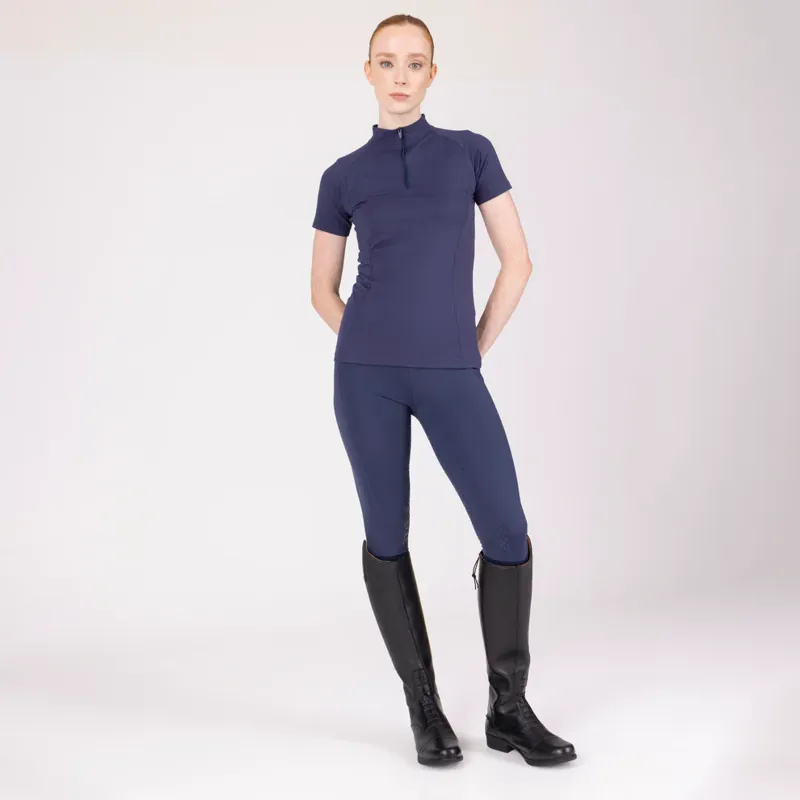 Aubrion React Short Sleeve Base Layer Ladies in Midnight-1