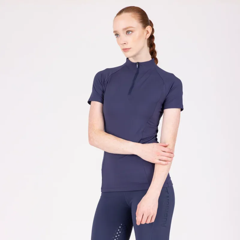 Aubrion React Short Sleeve Base Layer Ladies in Midnight-3