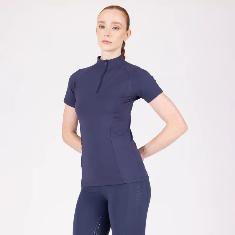 Aubrion React Short Sleeve Base Layer Ladies in Midnight-5