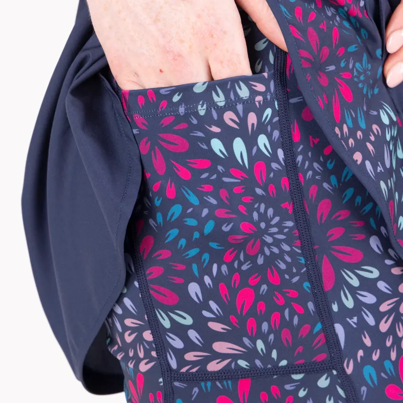 Aubrion React Shorts Ladies in Midnight and Petal-4