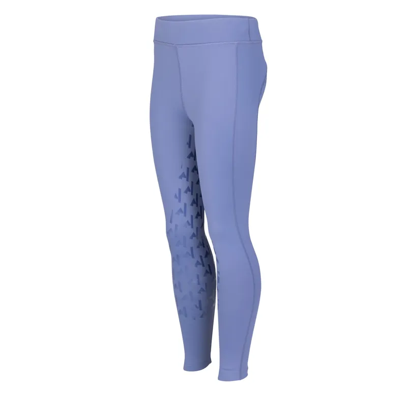 Aubrion React Winter Riding Tights Juniors in Sky-2