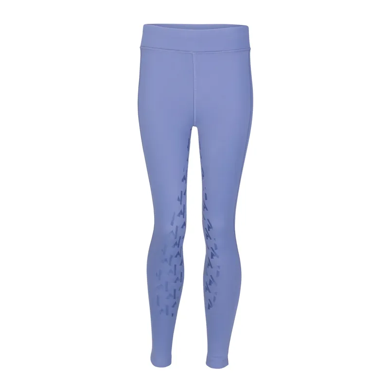 Aubrion React Winter Riding Tights Juniors in Sky-3